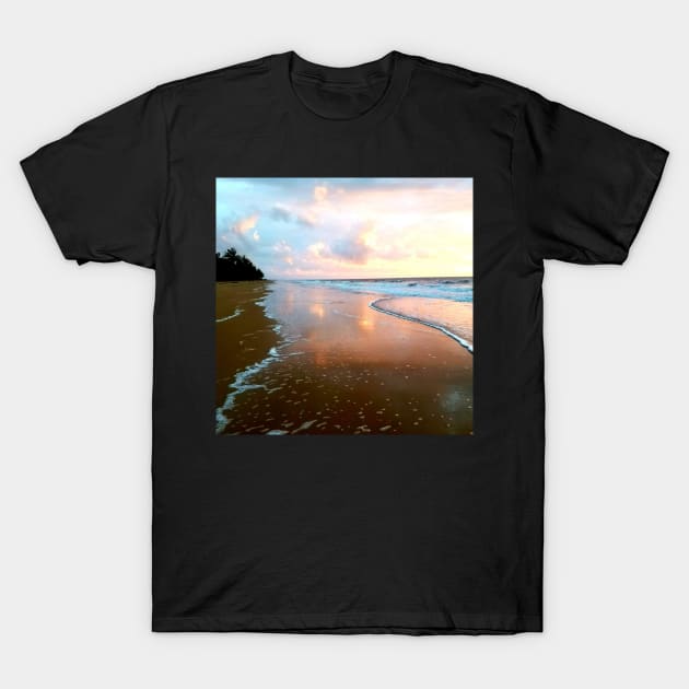 Reflecting Beach T-Shirt by Felicity-K